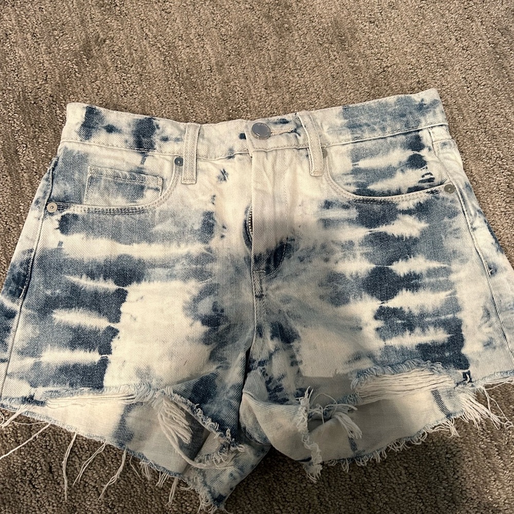 Size 26 blank NYC tie dye jean shorts